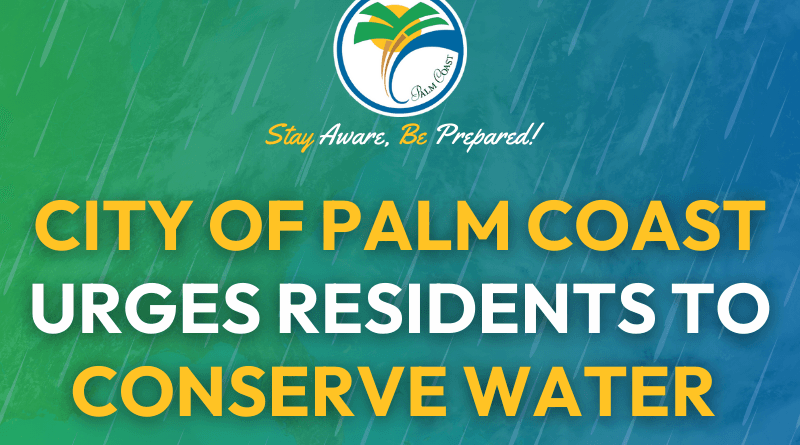 City of Palm Coast Urges Residents to Conserve Water as Hurricane Milton Brings Heavy Rainfall