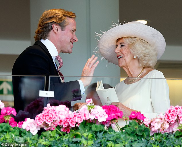 Mr Kingston watched the race with Queen Camilla from the Royal Box at Ascot in June 2023.